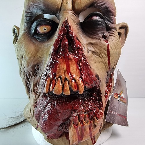 Zombie Tongue Latex Full Overhead Mask Ghoulish Productions High Quality BNWT - Picture 2 of 10