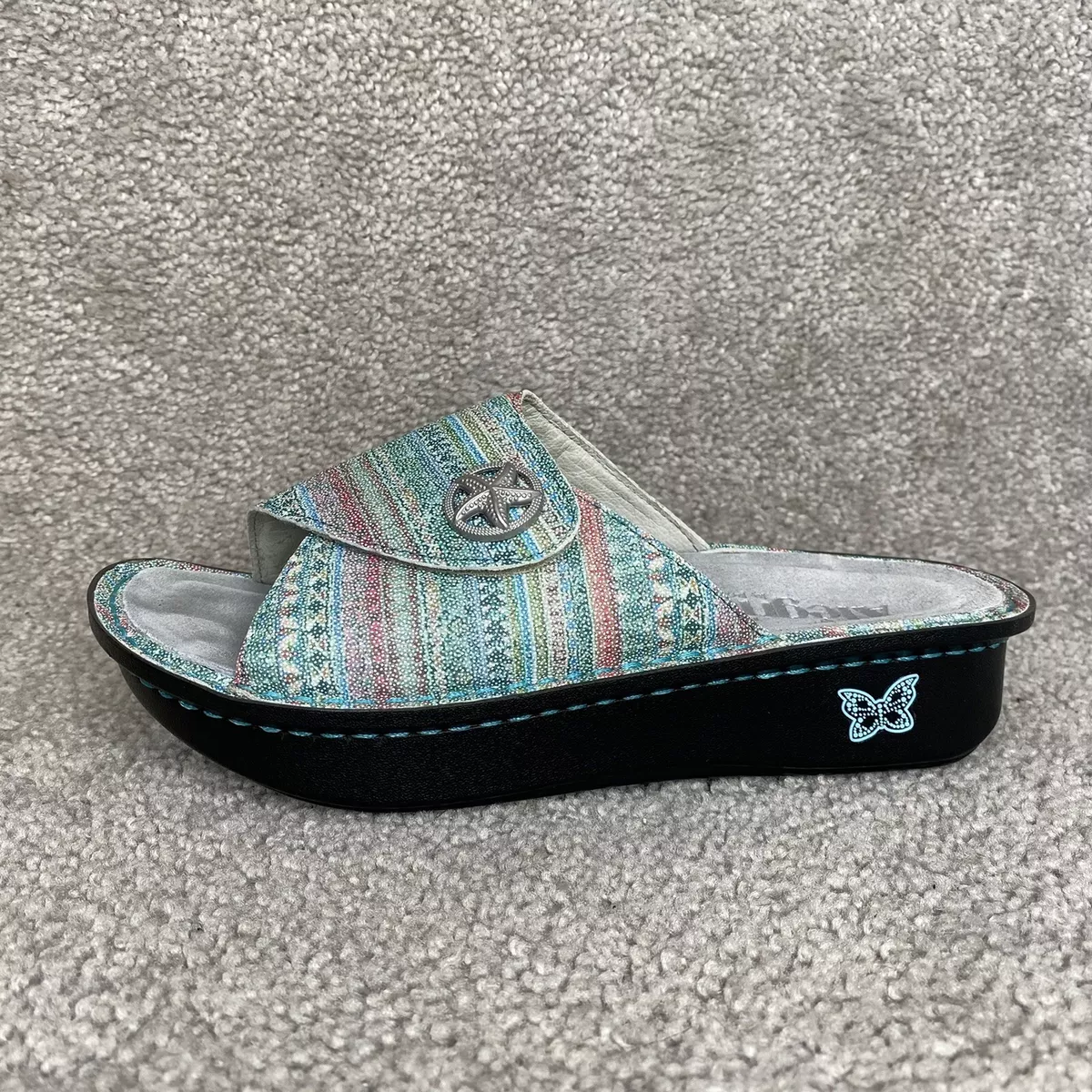 Alegria Kylee Seascape Slide Sandals KYL 168X Women s EUR Size 37 US 6.6 7