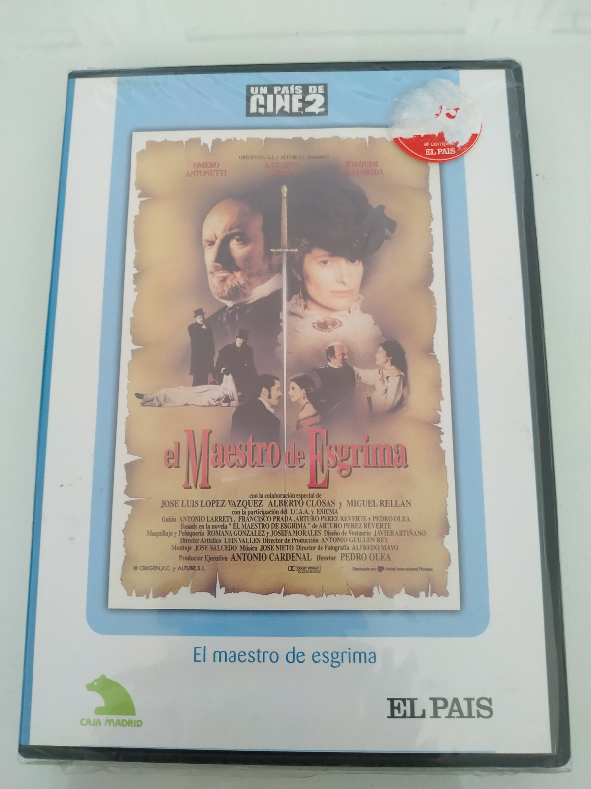 The Master Of Fencing Pedro Olea Arturo Perez Reverte DVD Español Nueva - 3T