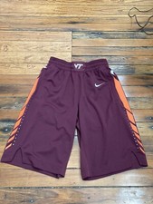 Nike Mens Virginia Tech Hokies Active Shorts Size Small Maroon