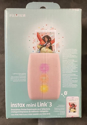 Fujifilm INSTAX MINI LINK 3 Smartphone Printer Rose Pink