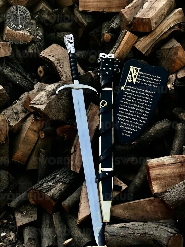 全新 手工制作 JON 雪剑 GOT 系列复制品 带墙板 & Shaeth — 第 4/4 张图片