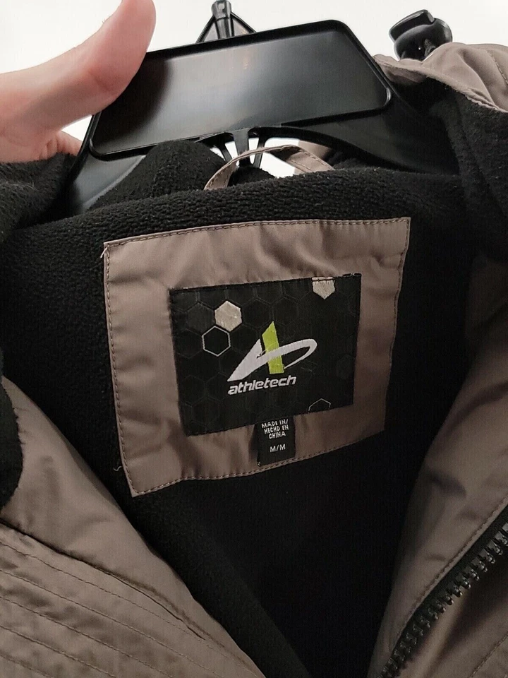 Abrigo Athletech Adulto Hombre Gris Medio Manga Larga Multi Bolsillo Foto 3 de 4