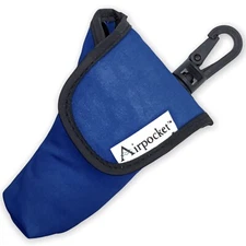 ASTHMA INHALER POUCH BLUE 3-Way Clip-On to Sports Bag Belt Travel Case Carrier