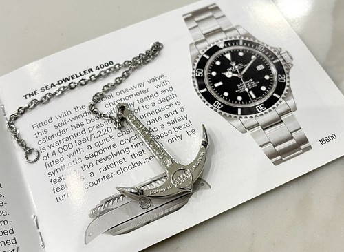 Authentic Rolex Sea Dweller Anchor For 16600 16660 1220M/ 4000Ft MINT