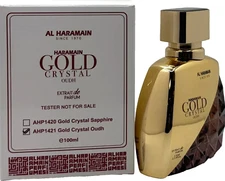 Al Haramain Gold Crystal Oudh Extrait De Parfum Spray Unisex 3.3 Oz / 100 ml