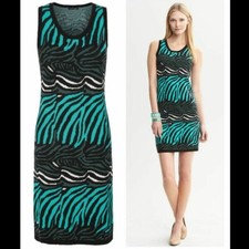 BANANA REPUBLIC Issa Zebra Printed Sweater Dress