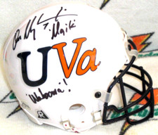 DON MAJKOWSKI SIGNED VIRGINIA CAVALIERS 1982-83 THRWBK MINI HELMET - J.S.A. Cert