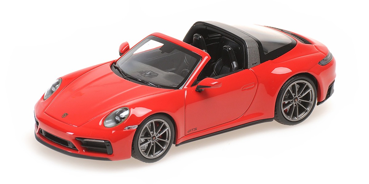 Porsche 911 (992) Targa 4 GTS 2022 Rouge – Minichamps 1/43, Neuve En Précommande