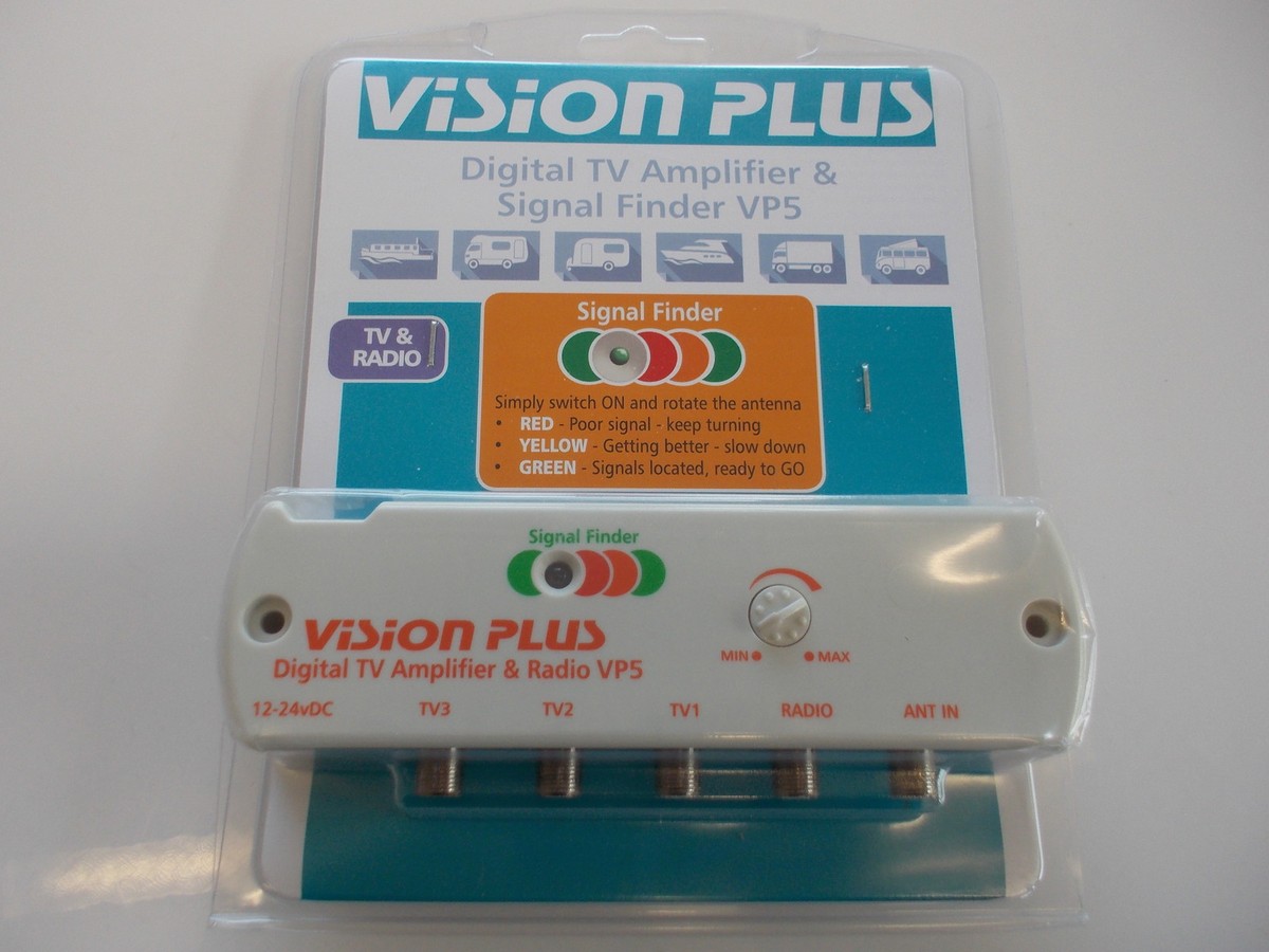 Vision Plus VP5 Digital Amplifier & Signal Finder 4 Caravan Television &  Radio 5029833960546 | eBay Australia