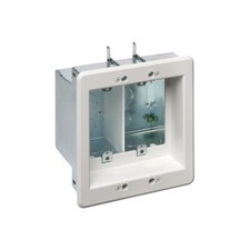 Arlington TVBS505 2-Gang Steel Recessed TV Box with Trim Plate