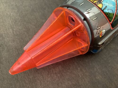Vintage Japan KO Yoshiya ATOMIC CONSTRUCTOR COMMANDER tin space ship rocket toy - Picture 12 of 12
