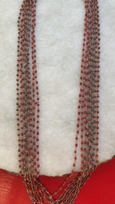 Thin Delicate Rose Gold Necklace Chain Bead Tulum Resort Boho Bali Coachella