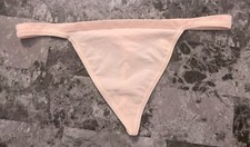 NWOT BODY BY VICTORIA'S SECRET L PINK SEAMLESS VINTAGE RARE V STRING PANTIES