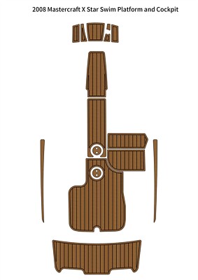 2008 Mastercraft X Star Swim Platform Cockpit Boat EVA Foam Teak Deck Flooring