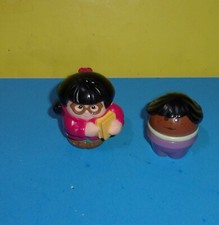 Little Tikes tots Chunky People toddle Asian girl book school  AA Girl