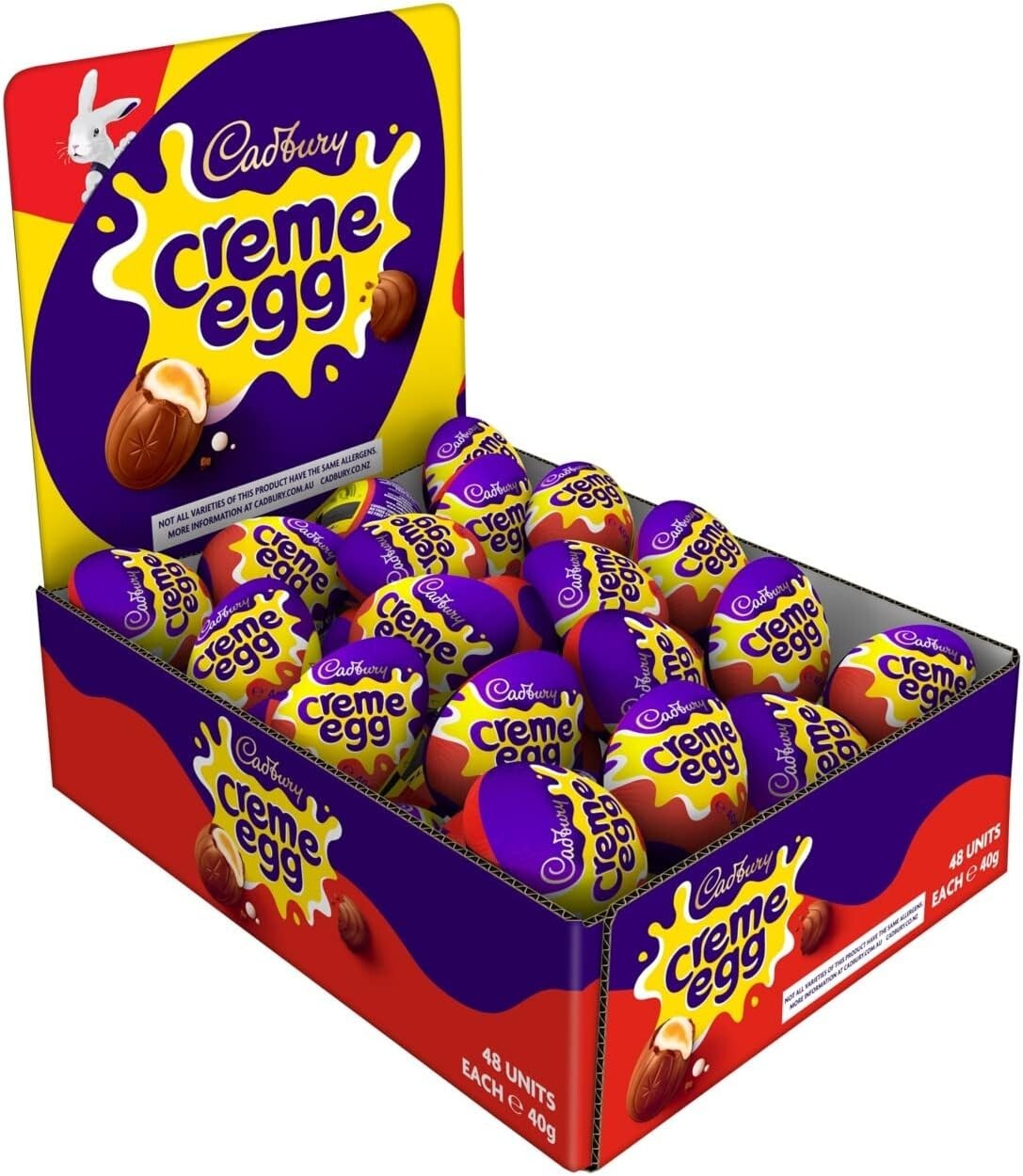 Cadbury Easter Creme Egg (Pack of 48) Milk Chocolate Filled With Creamy Filling eBay