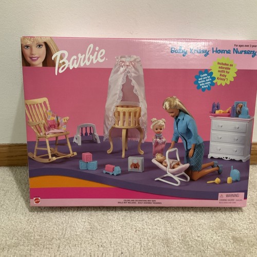 Vintage Barbie Baby Krissy Home Nursery Playset 1999 NRFB 67791-91 NEW