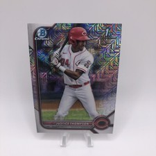 Justice Thompson 2022 Bowman Chrome 1st Prospect Mojo Refractor
