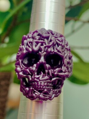 Women Skull wax pattern ring for lost wax casting jewelry castable wax resin