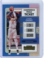 2021-22 Panini Contenders Chuma Okeke Orlando Magic Conf. Finals Ticket #68/75