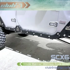 "Blade Runner" Anodized Aluminum Rock Slider for SCX6 Jeep JLU Wrangler