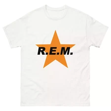 REM R.E.M. Rock Band REM Star White T Shirt Full Size S-5XL