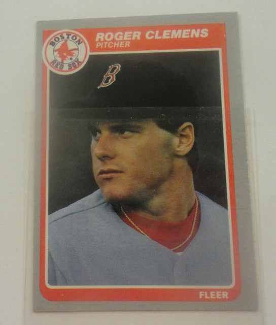 Rare 1985 FLEER Baseball Red Sox Roger Clemens Rookie Card