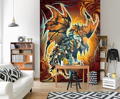3D Gelber Drache ZHUC406 Tapete Wandbild Fototapete Ruth Thompson Ann