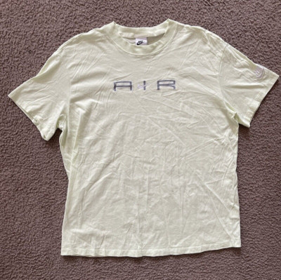 Nike Air Tech Men's Short Sleeve Yellow Large T-Shirt Ball Travel Court School