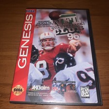 SEGA GENESIS NFL QUARTERBACK CLUB 96 FOOTBALL GAME No Manual IN BOX
