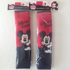 Authentic Disney Mickey Mouse Car Accessory Seat Belt Covers Shoulder Pads Authentic Disney Mickey Mouse Car Accessory Seat Belt Covers Shoulder Pads
