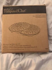 Pampered Chef Microwave Chip Maker Set of Two #1241 (E1)
