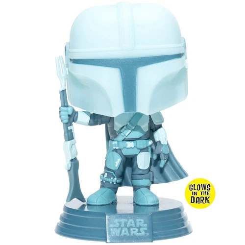 Funko Pop! Star Wars: The Mandalorian Hologram Glow-in-the-Dark Entertainment Ea