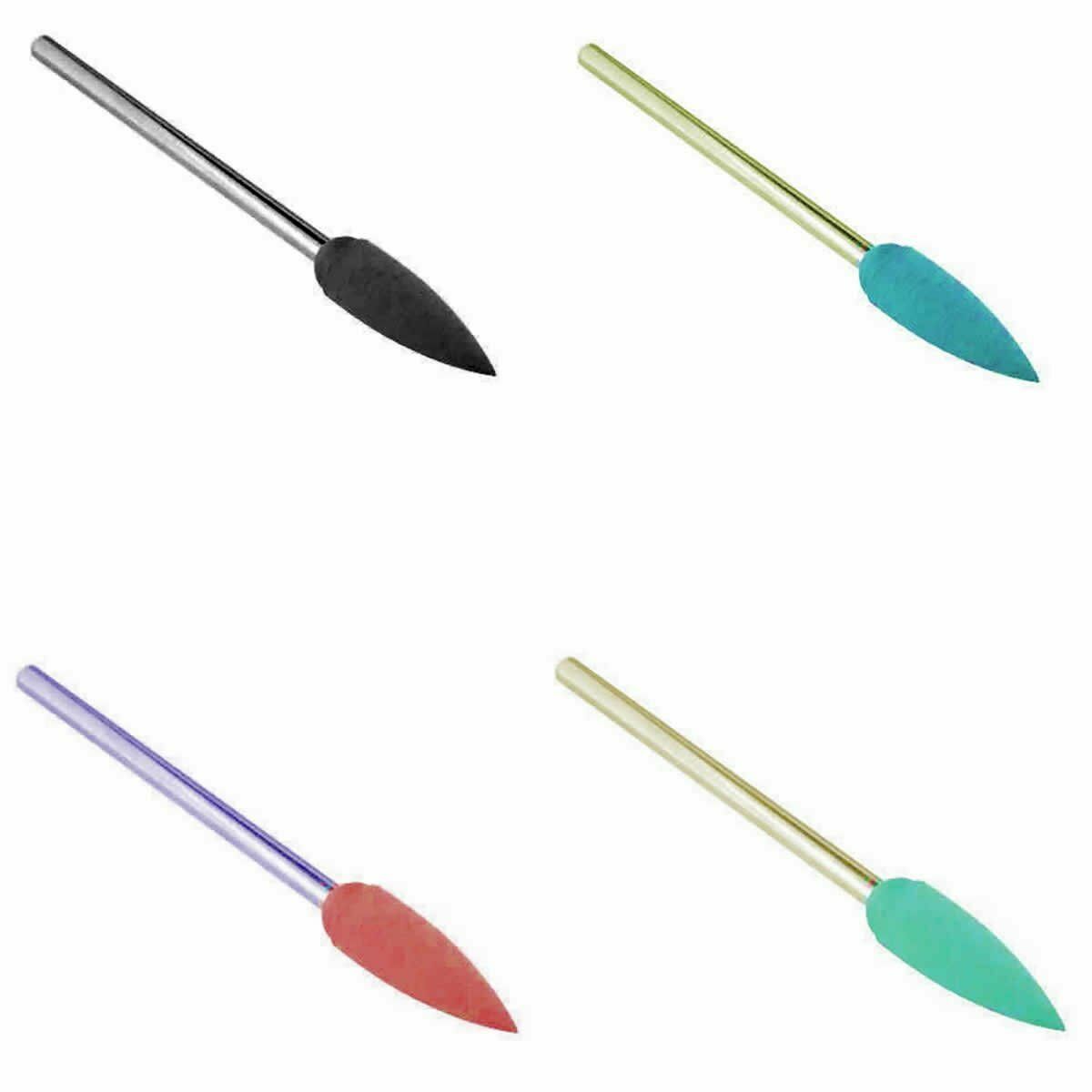 Mixed Mini Flame Polishing Bur Set shaped Rubber Burr Polishing Wheel