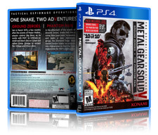 Metal Gear Solid V: Definitive Edition- Replacement PS4 Cover and Case.NO GAME 
