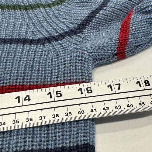 RCVA Boy's Yalla Stripe Sweater Size 5/6 Crew Long Sleeve Pullover Wool Blend - Picture 6 of 8