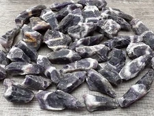 Chevron Amethyst Rough Stones, 1-2" Natural Chevron Amethyst, Wholesale Bulk Lot