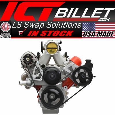 #ad #ad LS Truck Power Steering Pump Alternator Bracket Kit w Water Pump Spacers $289.99