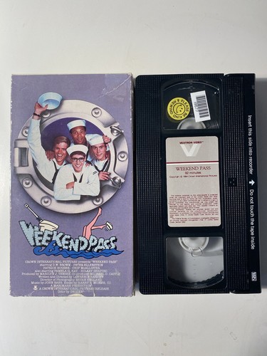 Weekend Pass VHS 1984 Patrick Houser Navy Military 80s Cheesy Comedy Classic