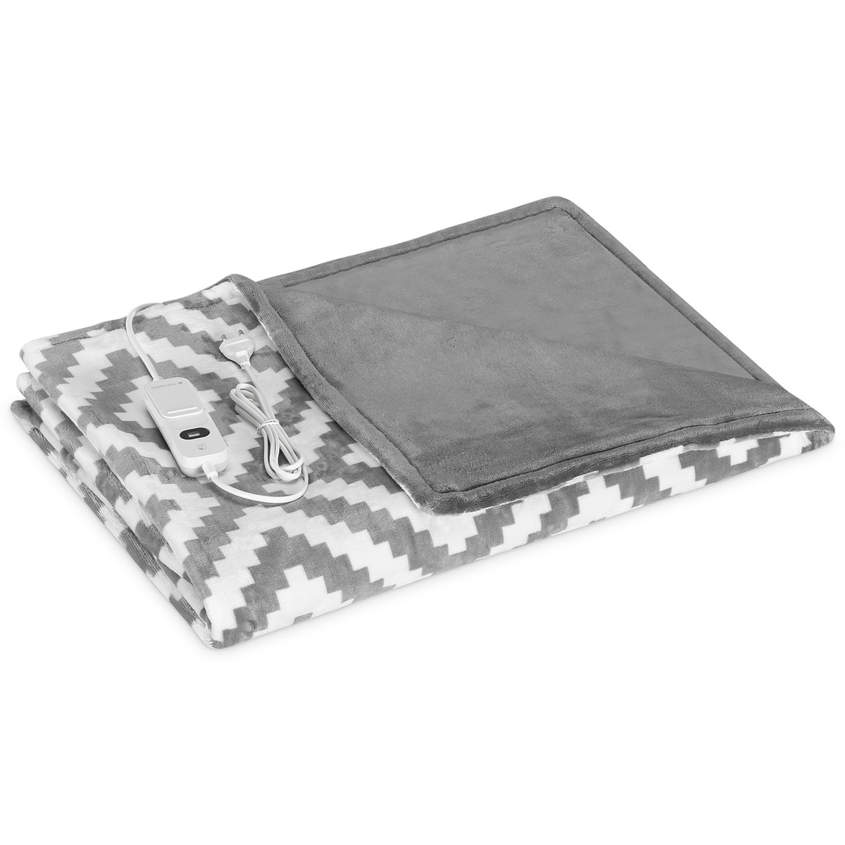 Navaris Poncho chauffant électrique - Plaid 180 x 130 c avec arrêt autoatique et 4 niveaux de