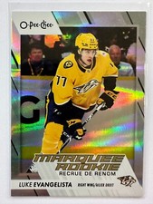 2023-24 UD O-Pee-Chee Luke Evangelista #562 Marquee Rookie Rainbow Foil 336/350