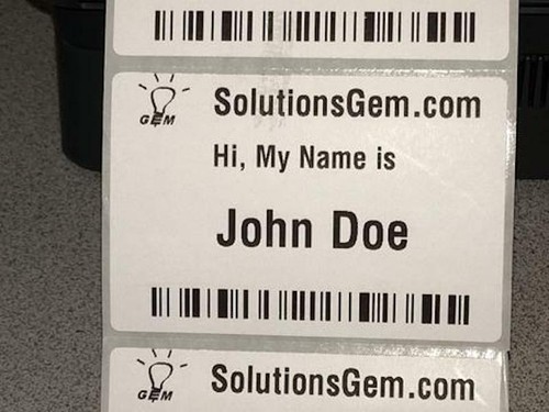 Bixolon Like ZP450 Thermal Label Printer 3" x 2" Roll Church Name Tags - Picture 7 of 7