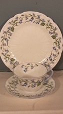 Shelley Harebell Bone China Tea Cup And Saucer and sandwich plate 13590