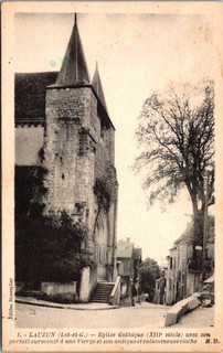 90923 cpa 47 Lauzun Eglise