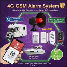 Rv-camper-van-car Alarm Security System Wireless Motion Sensor Mobile Live Alert