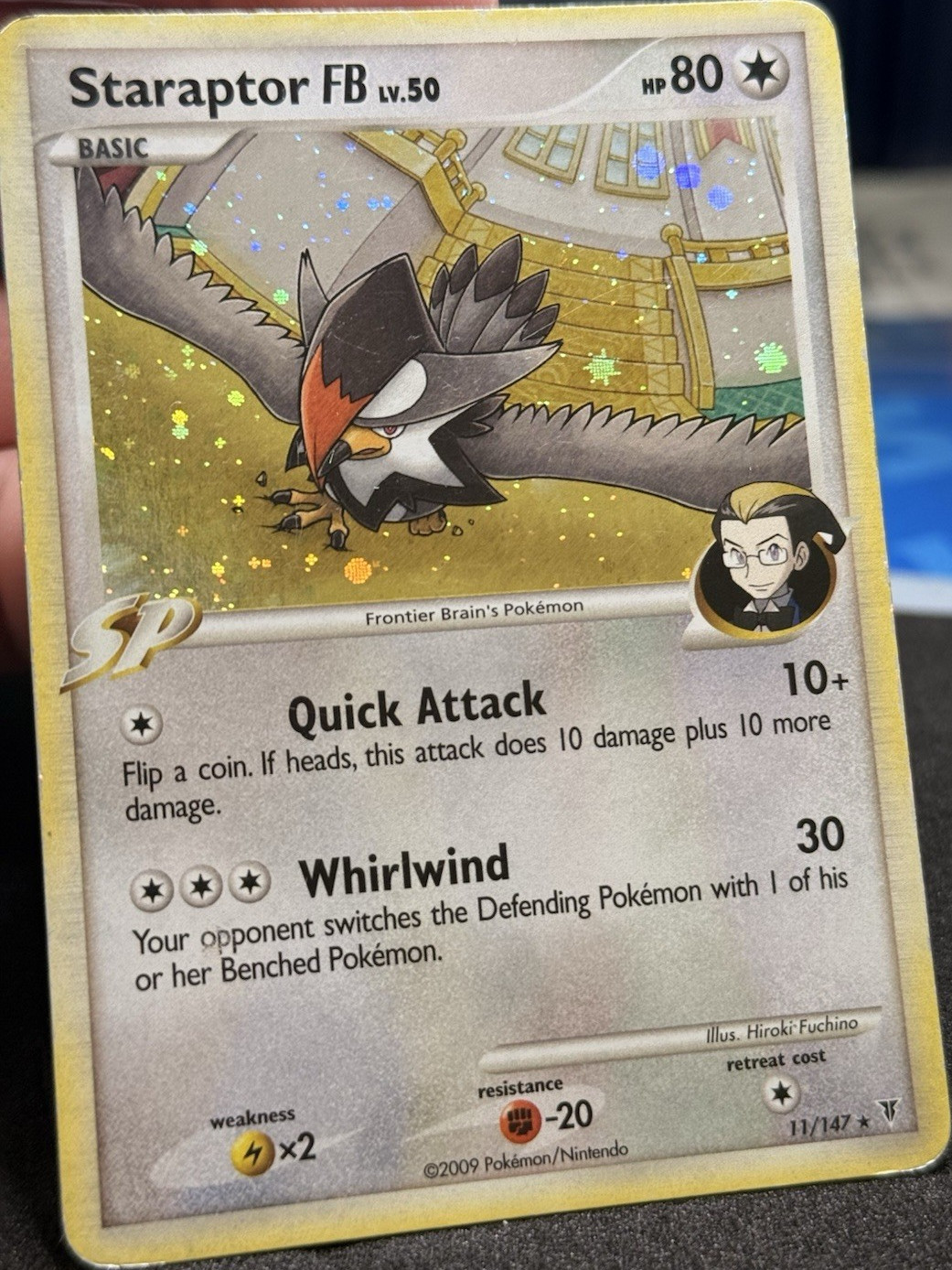 Pokémon Holo 2-Card Lot: Staraptor FB 11/147 & Manectric 7/106