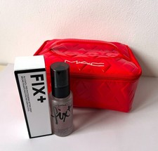 New MAC Fix+ Alcohol-Free Multi-tasking Setting Spray 30ml & Makeup Bag