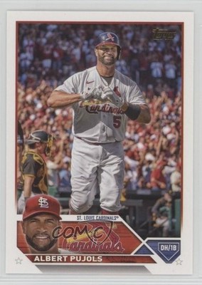 2023 Topps Series 1 Image Variation Golden Mirror SSP Albert Pujols #5 08tc