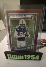 2025 Panini Donruss - Rated Rookie Tyler Warren #337 Optic Preview Red Wave...
